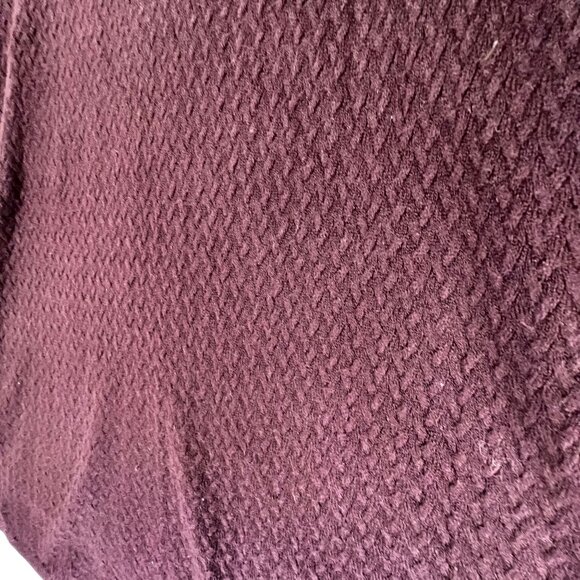 Maggie Barnes 4x Purple Knit Short Sleeve Sweater Back Zipper Textured Front - Picture 4 of 10